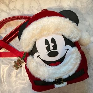 Disney Loungefly Santa Mickey Backpack